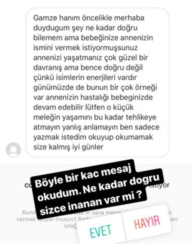 Gamze Erçel'e şok mesaj! "Yaşamını bu kadar tehlikeye..."