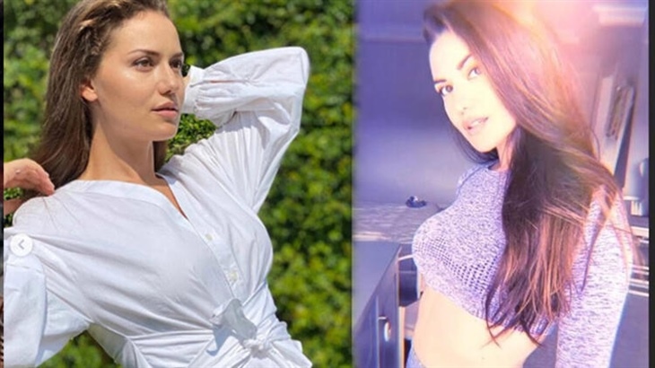 Fahriye Evcen fit hali ile kendine hayran bıraktı!