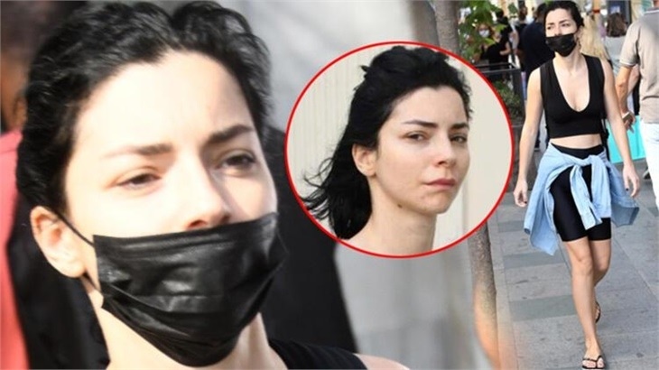 Merve Boluğur maskeyi taktı!