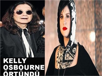 KELLY OSBOURNE BAŞINI ÖRTTÜ