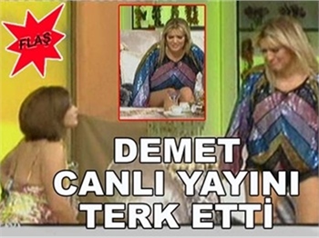 CANLI YAYINI TERK ETTİ
