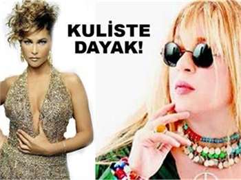 HÜLYA'YA KULİSTE DAYAK