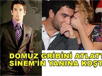 DOMUZ GRİBİNİ ATLATTI, SİNEM'İN YANINA KOŞTU!