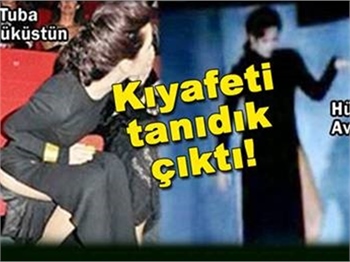 TUBA BÜYÜKÜSTÜN'ÜN ELBİSESİ TANIDIK!