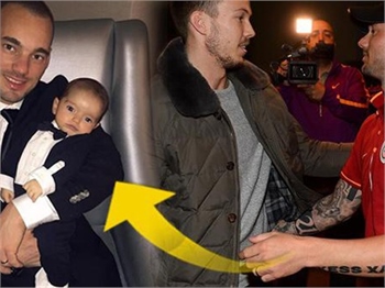 Sneijder oğlunun adını dövme yaptırdı!