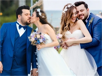 Eser Yenenler ile Berfu Yıldız evlendi! İşte hiçbir yerde olmayan düğün fotoğrafları...