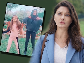 Nurgül Yeşilçay’ın set arasındaki ilginç dans performansı!