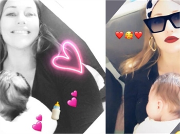 Meryem Uzerli ile bebeğinden yeni poz...