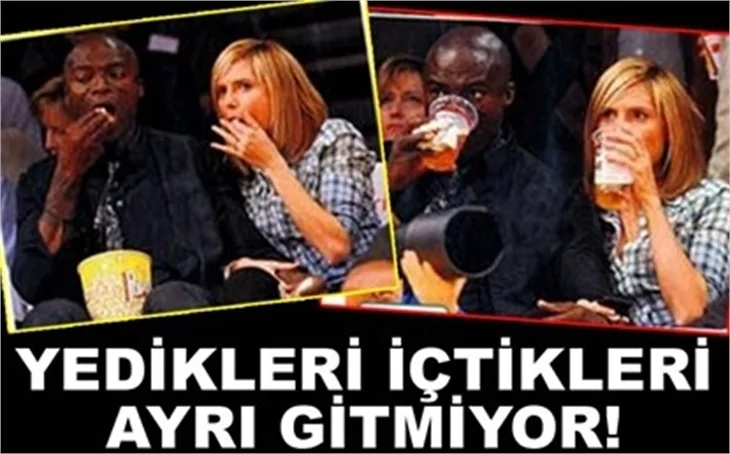 HEİDİ VE SEAL AYNI ANDA YİYOR!