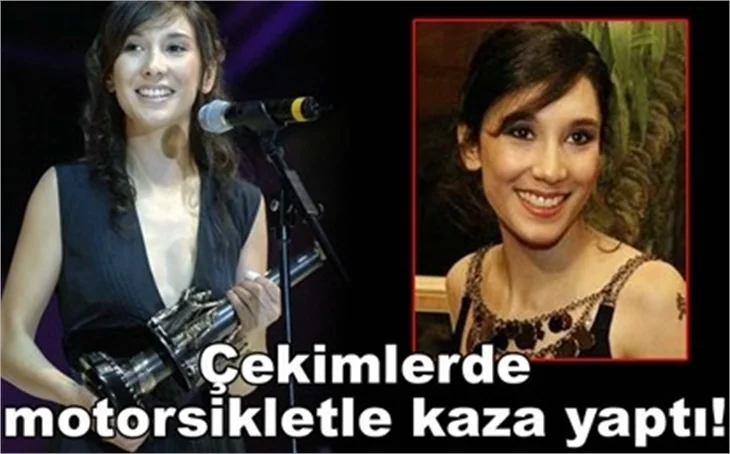 ÇEKİMLERDE MOTOSİKLETLE KAZA YAPTI!