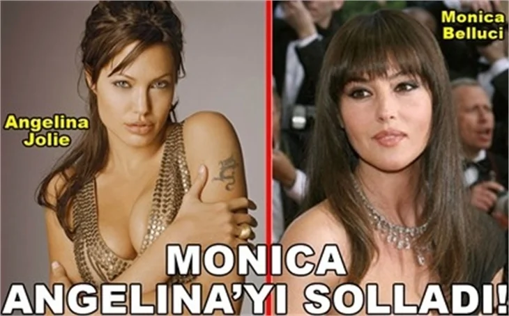 MONİCA ANGELİNA'YI SOLLADI