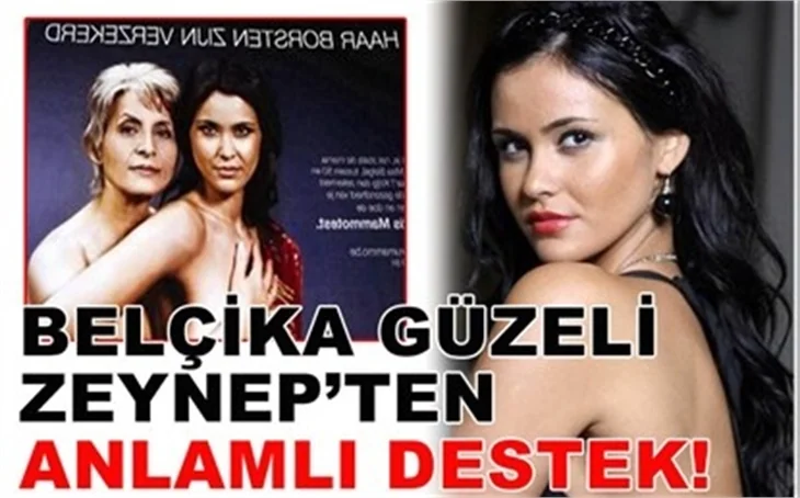 BELÇİKA GÜZELİNDEN ANLAMLI DESTEK!