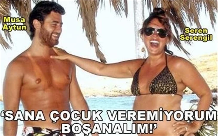 SANA ÇOCUK VEREMİYORUM BOŞANALIM...