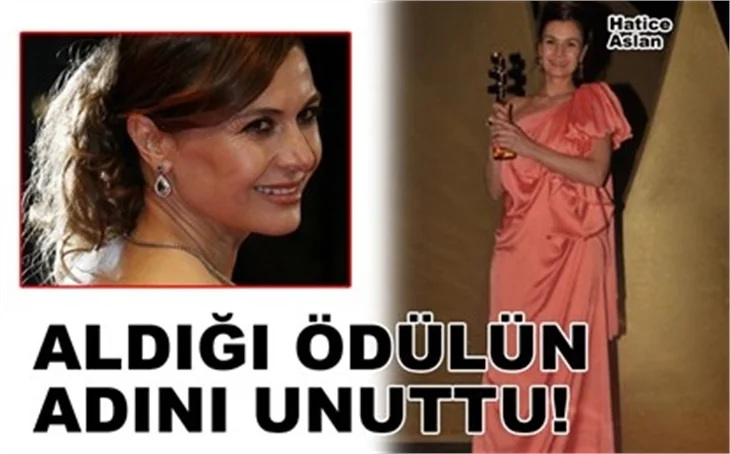 ALDIĞI ÖDÜLÜN İSMİNİ UNUTTU!