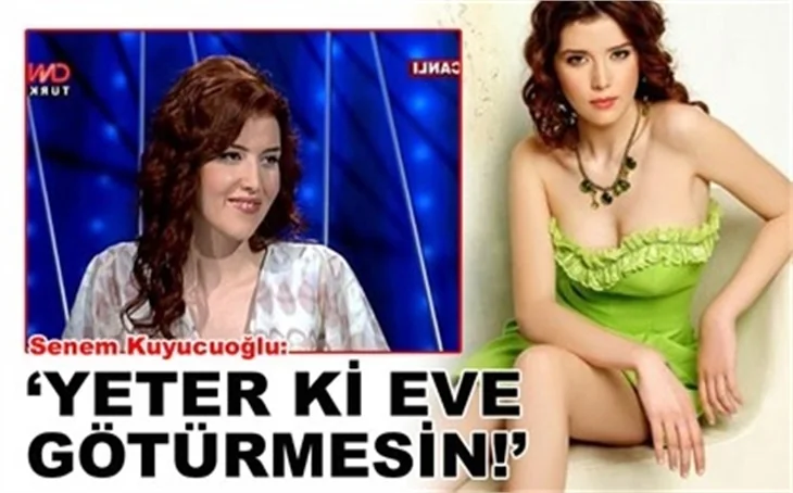'YETER Kİ EVE GÖTÜRMESİN!'