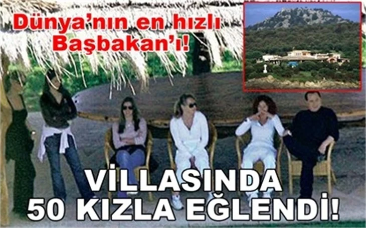 VİLLASINDA 50 KIZLA EĞLENDİ