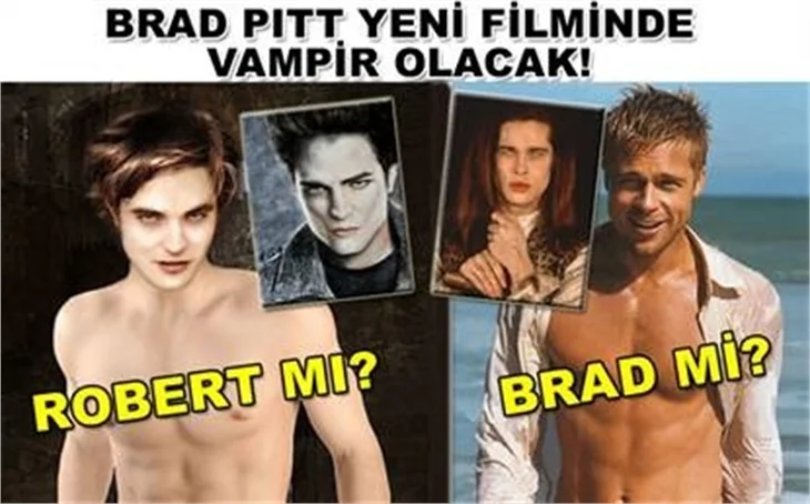 BRAD PİTT'TEN YENİ VAMPİR FİLMİ