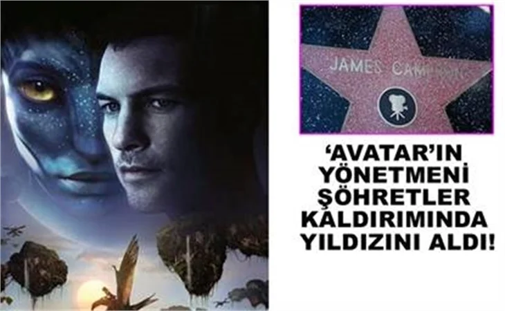 'AVATAR' FİLMİNİN YÖNETMENİ ŞÖHRETLER KALDIRIMINDAKİ YILDIZINI ALDI!