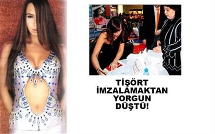TİŞÖRT İMZALAMAKTAN YORGUN DÜŞTÜ!