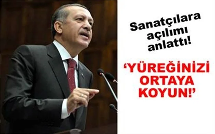 ERDOĞAN SANATÇILARLA BİR ARADA!