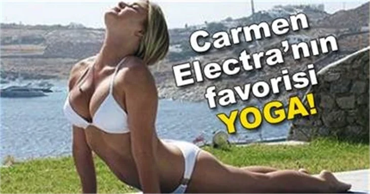 CARMEN ELECTRA’NIN FAVORİSİ YOGA!