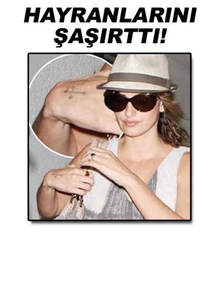 PENELOPE CRUZ İNANCINI ELİNE RESMETTİ