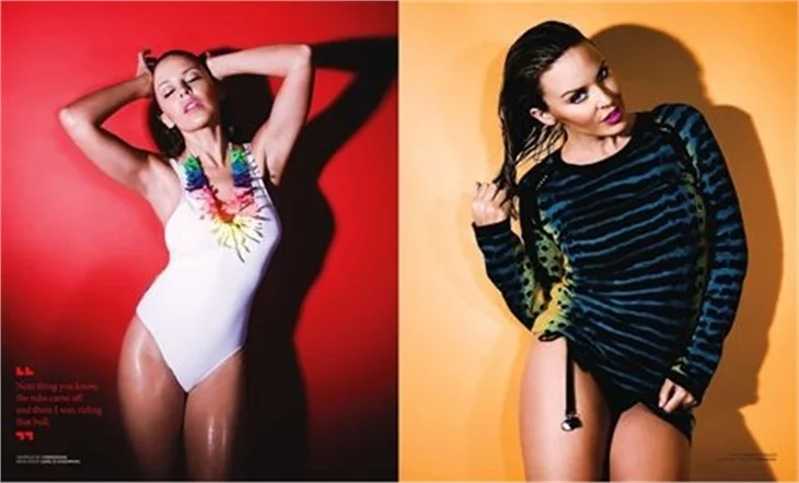 Kylie Minogue'den bu kez ıslak afrodit