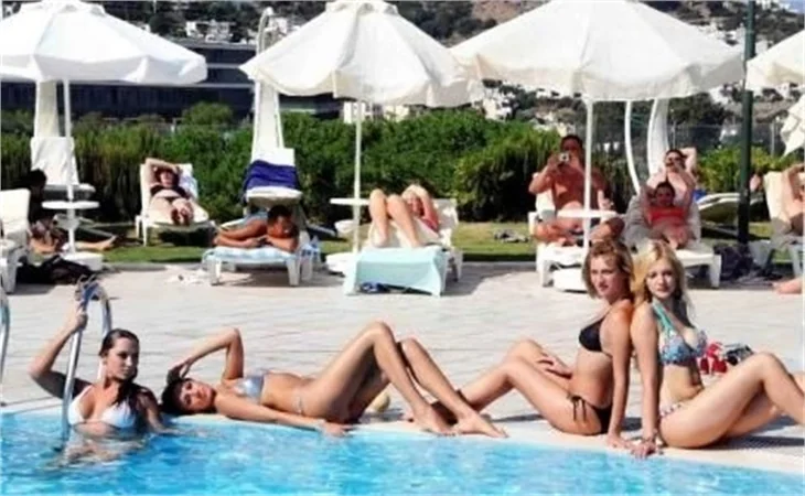 Bodrum'da Miss Turizm güzellik yarışması..