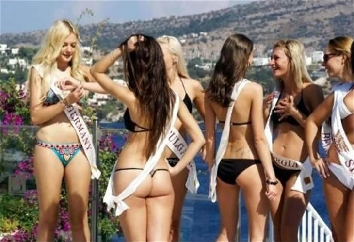 Bodrum'da Miss Turizm güzellik yarışması..