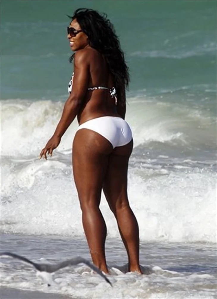 Serena Williams'ın plaj sefası...