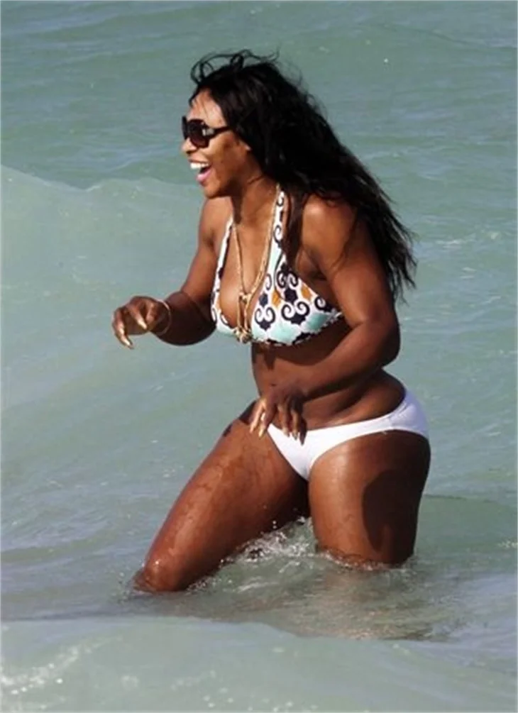 Serena Williams'ın plaj sefası...