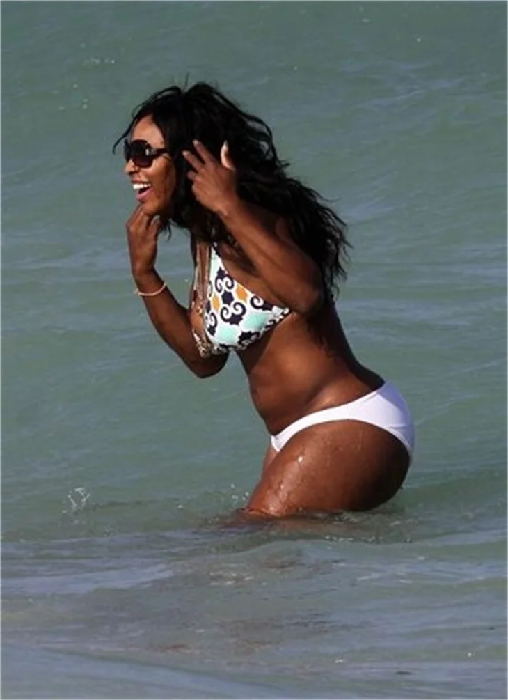 Serena Williams'ın plaj sefası...