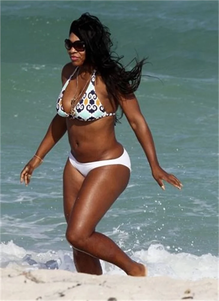 Serena Williams'ın plaj sefası...