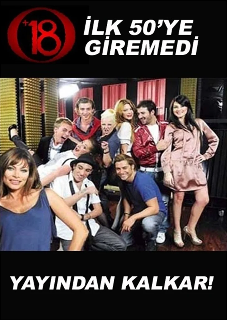 +18 İLK 50’YE GİREMEDİ; YAYINDAN KALKAR!
