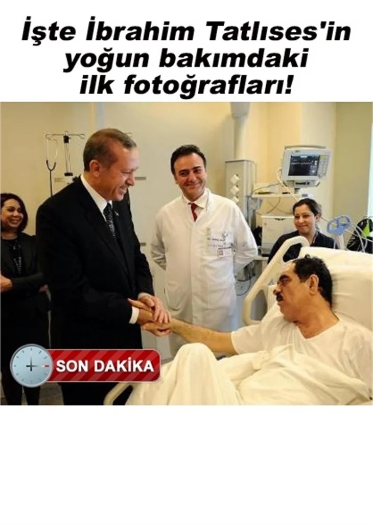 BAŞBAKAN, İBRAHİM TATLISES'İ ZİYARET ETTİ!