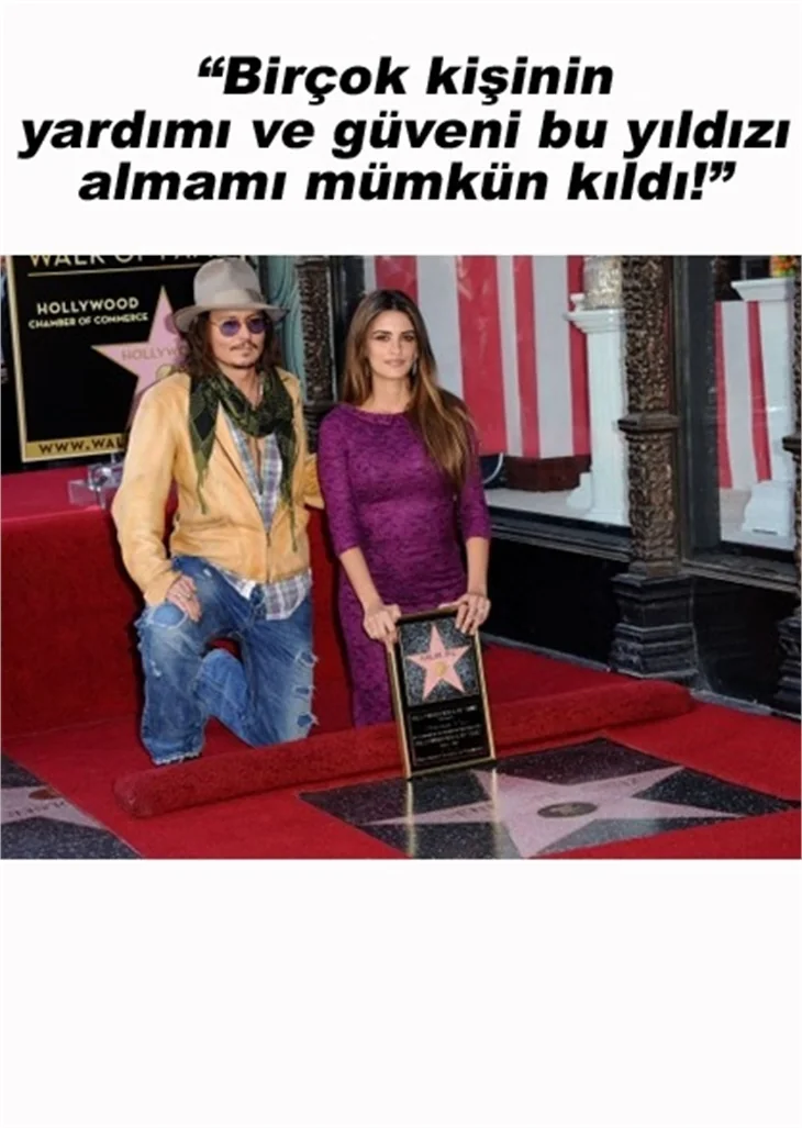 PENELOPE CRUZ, 'ŞÖHRETLER KALDIRIMI'NDA!