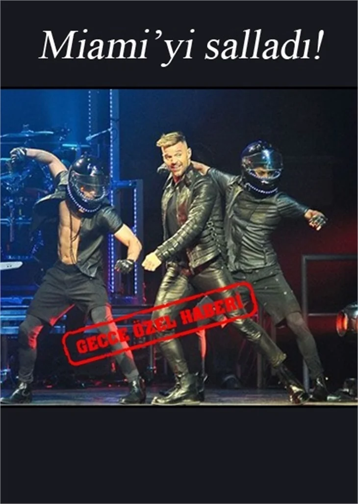 RICKY MARTIN'NİN DÜNYA TURUNDAN GÖRÜNTÜLER!