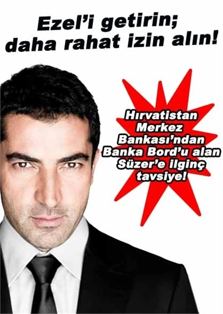 HIRVATİSTAN MERKEZ BANKASIN'DAN SÜZER'E İLGİNÇ TAVSİYE!