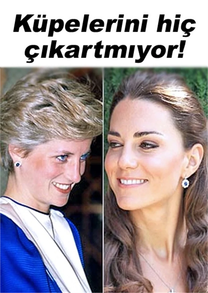 MIDDLETON, DIANA'NIN KÜPELERİNİ DE ALMIŞ!