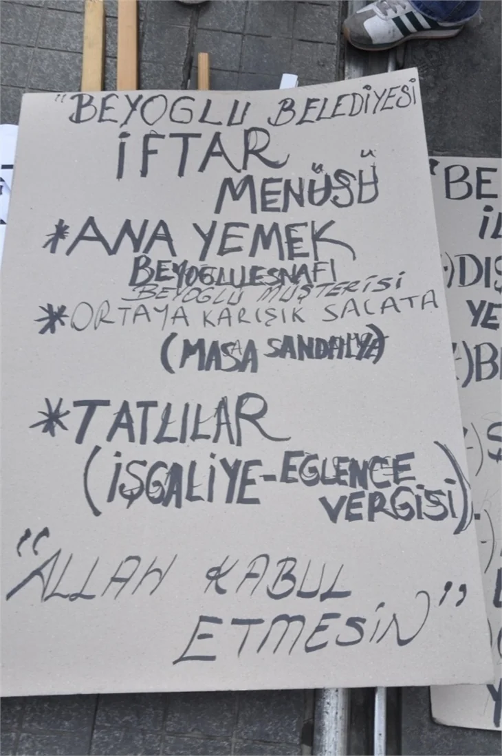 Beyoğlu eylemleri devam ediyor..