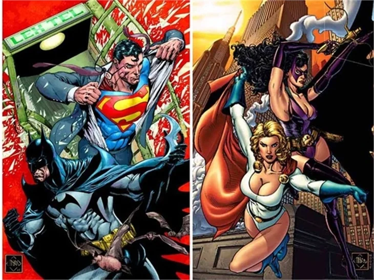 Batman ve Superman çizgi romanlarda kötülerle savaşmıştı...