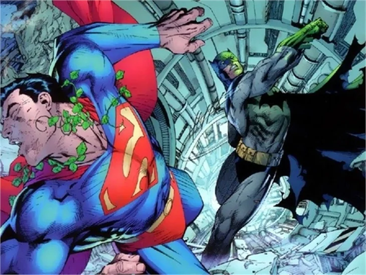 Batman ve Superman çizgi romanlarda kötülerle savaşmıştı...