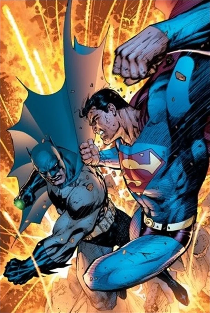Batman ve Superman çizgi romanlarda kötülerle savaşmıştı...