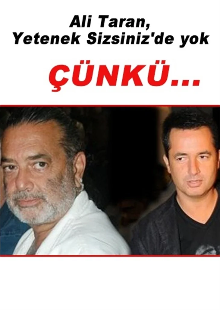 ACUN ILICALI'DAN GEÇ GELEN İTİRAF!