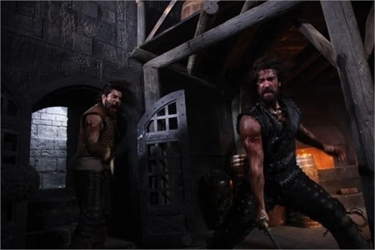 'Fetih 1453' filminde dövüş sahneleri çekildi..