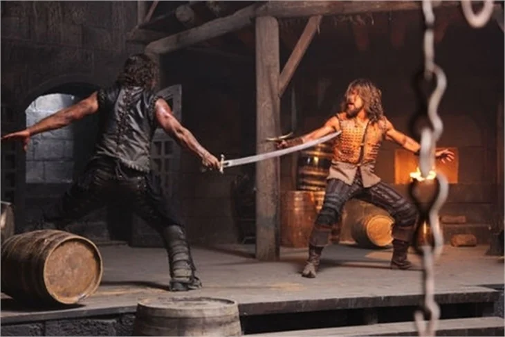 'Fetih 1453' filminde dövüş sahneleri çekildi..