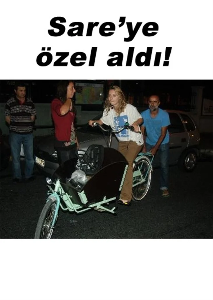 TUBA ÜNSAL'IN İLGİNÇ BİSİKLETİ!