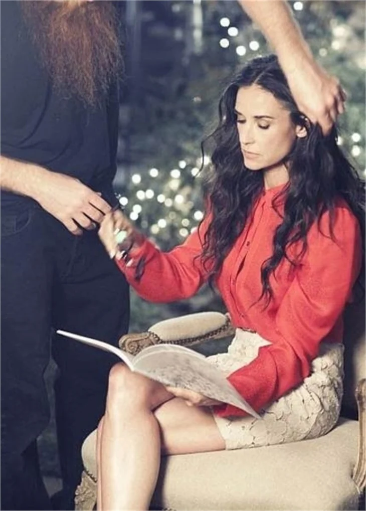 Seksi aktris Demi Moore'dan çok özel pozlar!