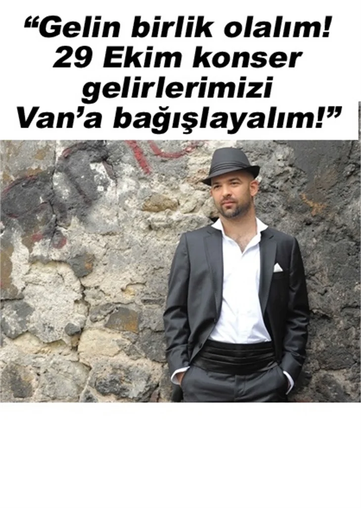 MURAT EVGİN'DEN TÜM SANATÇILARA ÇAĞRI!