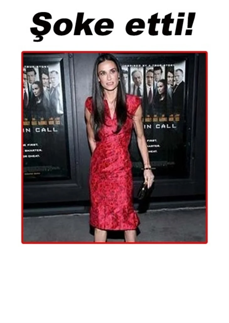 DEMI MOORE AŞK ACISINDAN 40 KİLOYA DÜŞTÜ..